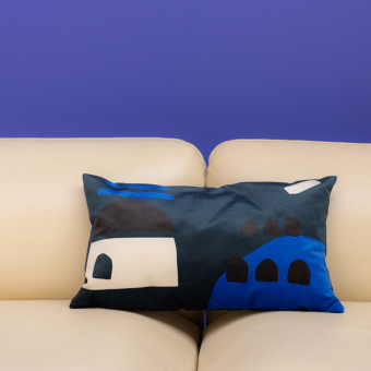 Babylone Blue S Cushion