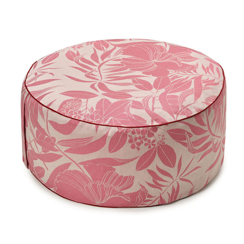 Pouf cylindrique Nature Urbaine Outdoor Le Jacquard Français
