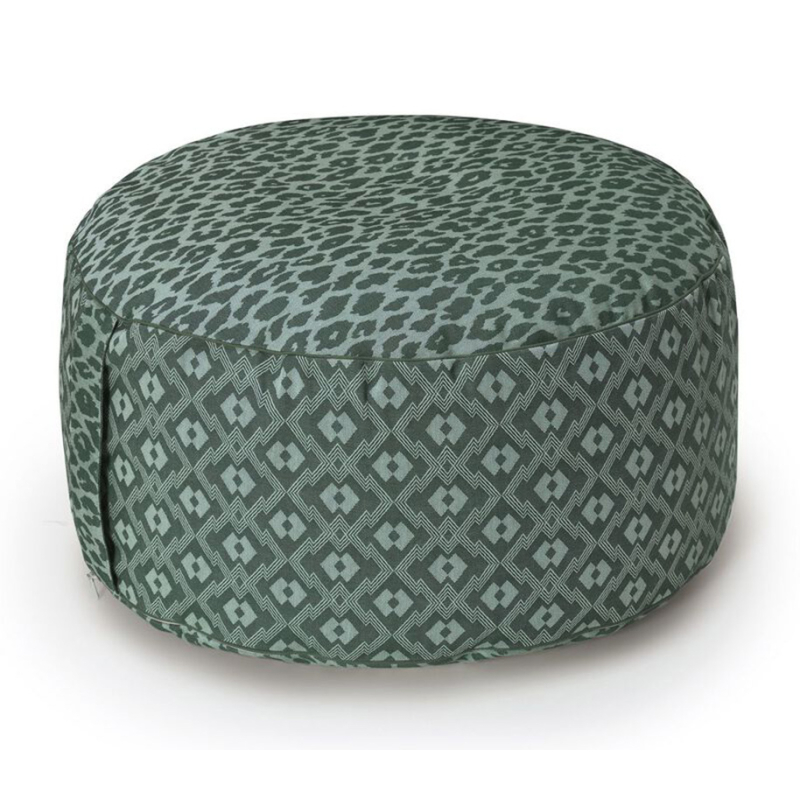 Pouf cylindrique Nature Sauvage Le Jacquard Français