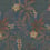 Carta da parati Jardin Tropical Jannelli & Volpi Bleu métallisé 6800