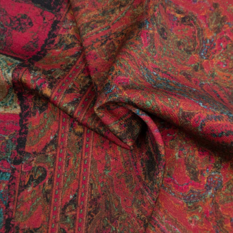 Paradiso Paisley wool Fabric