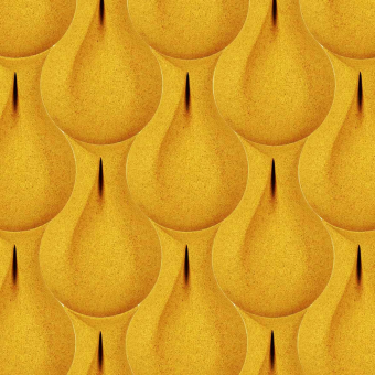 Drop Wall Acoustical Wallcovering Yellow Muratto