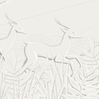 Carta da parati panoramica Les Trois Antilopes