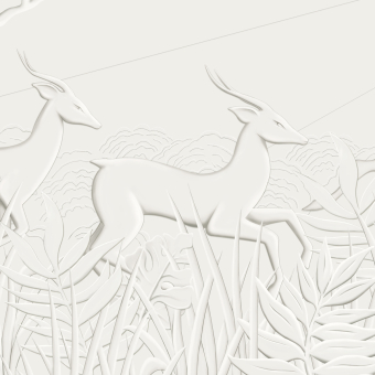 Papeles pintados panorámico Les Trois Antilopes
