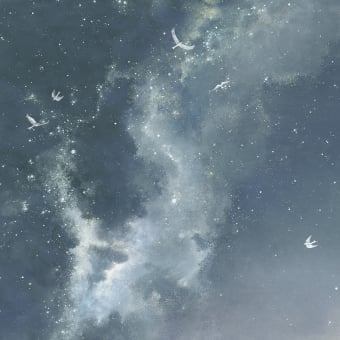 Papier peint panoramique Les Amours de Lindou et l'Aurore Boréal
