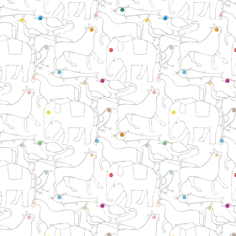 Leinwand-Wandverkleidung Animals