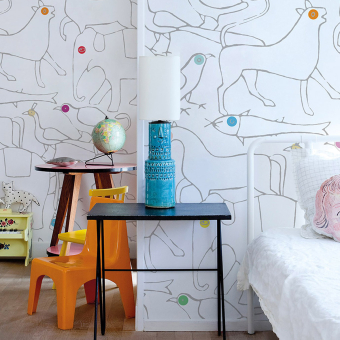 Revestimiento mural Toile Animals
