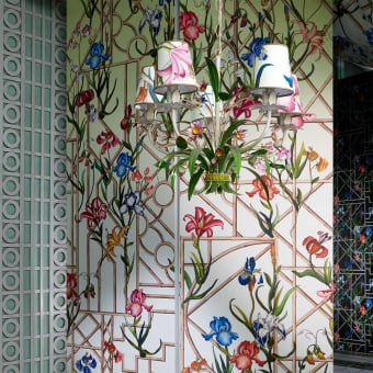 Fretwork Garden Wallpaper