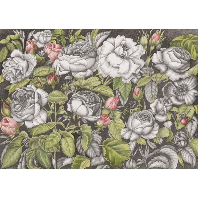 Roses Anciennes Panel Etoffe.com x Catherine Prigent