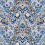 Ikebana Damask Fabric Designers Guild Slate blue FDG3077/02