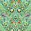 Tissu Ikebana Damask Designers Guild Aqua FDG3077/03
