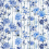 Kyoto Flower Fabric Designers Guild Indigo FDG3081/01