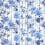 Tessuto Kyoto Flower Designers Guild Indigo FDG3081/01