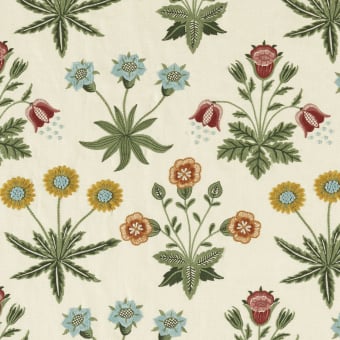 Daisy Embroidery Fabric