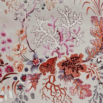 V&A Kilburn's Coral Wallpaper