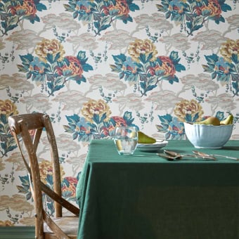 V&A Paeonia Wallpaper