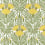 Papier peint V&A Floral Fanfare 1838 Vivid yellow 31117101