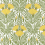 V&A Floral Fanfare Wallpaper 1838 Vivid yellow 31117101