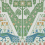 Carta da parati V&A Peacock Topiary 1838 Fern green 31117202