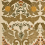 Tissu brodé Constantine Linen Mulberry Sage/Gold FD689/S118