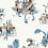 Papier peint Toile Chinoise Nina Campbell Bleu NCW4497-03