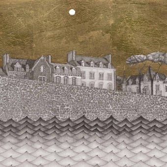 Papeles pintados panorámico Promenade à Roscoff