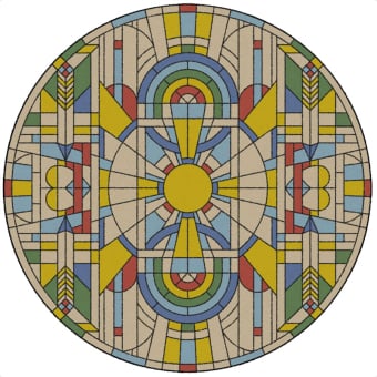 Vetro 2 Rond Rug