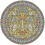 Tapis Vetro 1 Rond Yo2 Bleu VE3.01.2-ZEST FELT-350