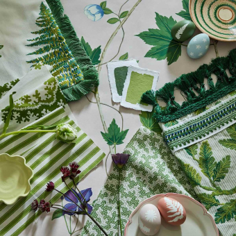 Fernery Embroidery Fabric