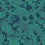 Papel pintado Balabina Cole and Son Teal on Midnight 108/1005