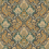 Pushkin Wallpaper Cole and Son Stone & Ginger on Soot 108/8042