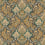 Pushkin Wallpaper Cole and Son Stone & Ginger on Soot 108/8042