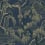 Papier peint Indigo Garden Borastapeter Bleu Or 3132