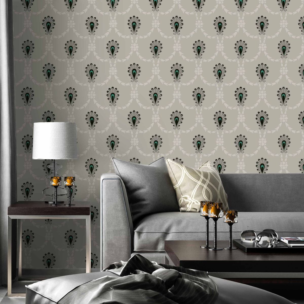 Carta da parati Piume di Era - Carta francese, image size:1200x1200