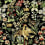 Papier peint panoramique Floral Tapestry Mindthegap Black/Green/Yellow/Red WP20057