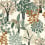 Peradeniya Wallpaper Casamance Blanc/Emeraude 75940202