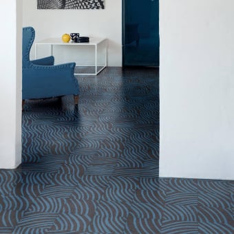 Zementfliese End Grain Ocean