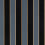 Papier peint Regency Stripe Osborne and Little Noir W7780-06