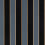 Papier peint Regency Stripe Osborne and Little Noir W7780-06