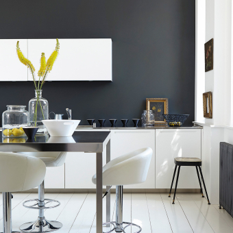 Wandfarbe Schwarz Intelligent Eggshell