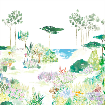 Papeles pintados panorámico Jardin de France