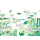 Carta da parati panoramica Jardin de France Original Isidore Leroy 400x330 cm - 8 lés - complet 6269900 et 6260001