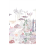 Carta da parati panoramica Jardin de France grigio rosa Isidore Leroy 200x330 cm - 4 lés - côté droit 6260009