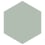 Carreau ciment Solid Colors hexagone Bisazza Argento argento-e