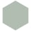 Solid Colors hexagon cement Tile Bisazza Argento argento-e