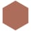 Carreau ciment Solid Colors hexagone Bisazza Ruggine ruggine-e