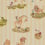 Story Time Stripe Fabric Poodle and Blonde Daisy Stripe LIN-06-ST-R