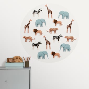 Papier peint Circle Safari