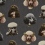 Poodle Parlour Fabric Poodle and Blonde Midnight LIN-02-PP-MI
