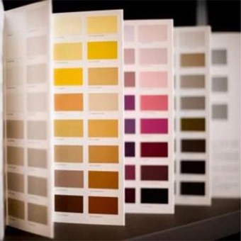 Glued paint Color Card